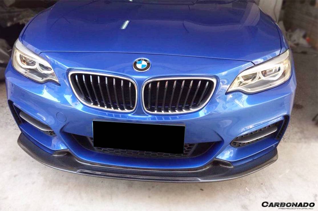 2013-2016 BMW 2 Series F22/F23 EXOT Style Front Canards (M-Tech Only) - Carbonado Aero