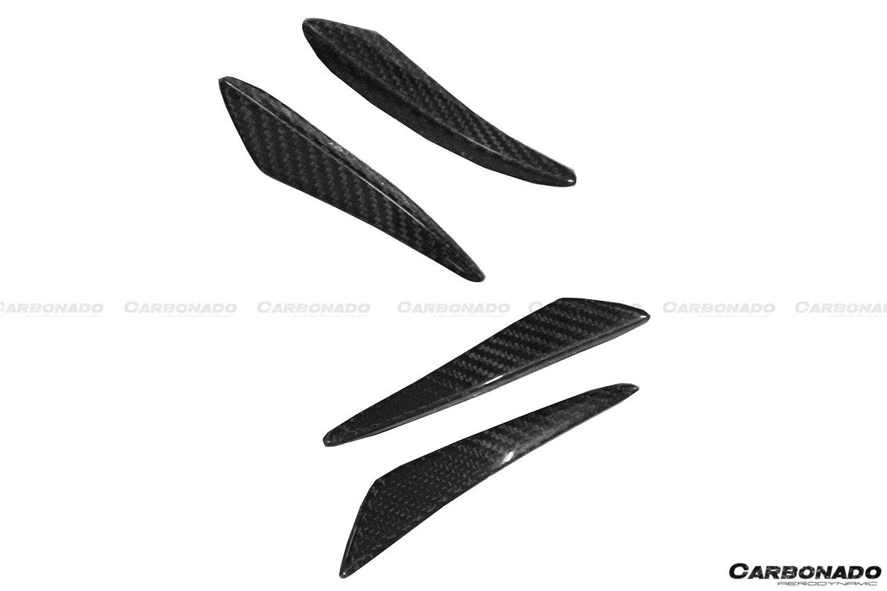 2013-2016 BMW 2 Series F22/F23 EXOT Style Front Canards (M-Tech Only) - Carbonado Aero