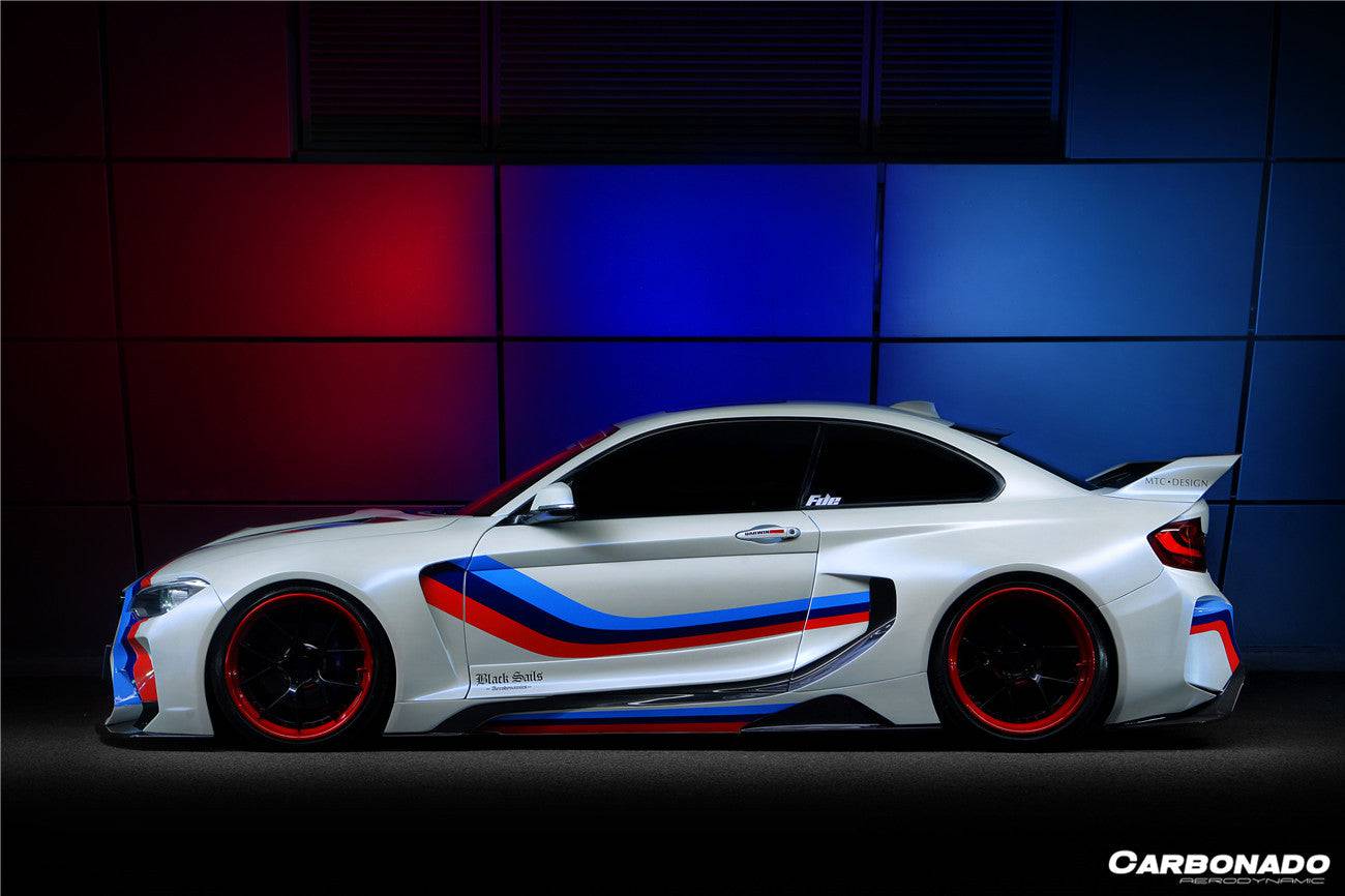 2014-2019 BMW 2 Series F22 VR Style Partial Carbon Fiber Wide Body Full Body Kit - Carbonado Aero