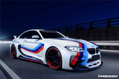 2014-2019 BMW 2 Series F22 VR Style Partial Carbon Fiber Wide Body Full Body Kit - Carbonado Aero