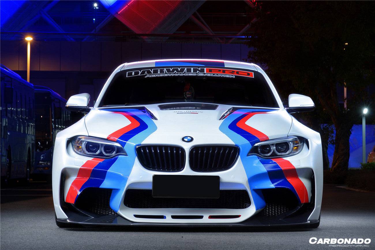 2014-2019 BMW 2 Series F22 VR Style Partial Carbon Fiber Wide Body Full Body Kit - Carbonado Aero
