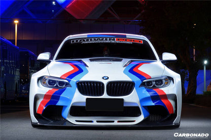 2014-2019 BMW 2 Series F22 VR Style Partial Carbon Fiber Wide Body Full Body Kit - Carbonado Aero