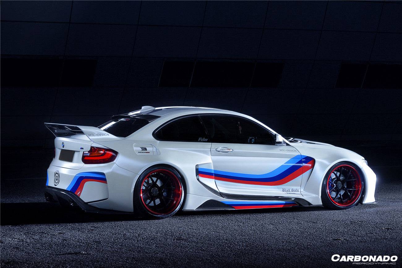 2014-2019 BMW 2 Series F22 VR Style Partial Carbon Fiber Wide Body Full Body Kit - Carbonado Aero