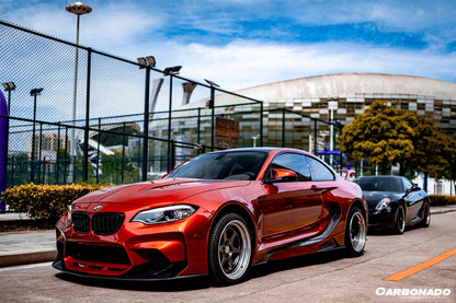 2014-2019 BMW 2 Series F22 VR Style Partial Carbon Fiber Wide Body Full Body Kit - Carbonado Aero
