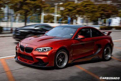 2014-2019 BMW 2 Series F22 VR Style Partial Carbon Fiber Wide Body Full Body Kit - Carbonado Aero