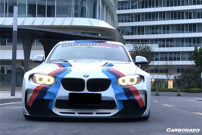 2014-2019 BMW 2 Series F22 VR Style Partial Carbon Fiber Wide Body Full Body Kit - Carbonado Aero