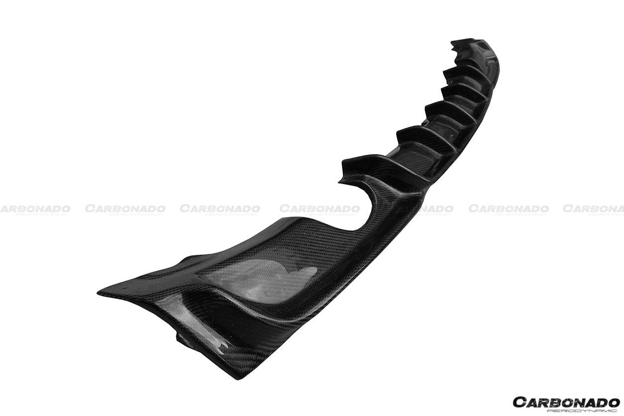 2013-2019 BMW 3 Series F30 F35 MP Style Carbon Fiber Dual Exhaust Rear Lip (For M-Tech Only) - Carbonado Aero