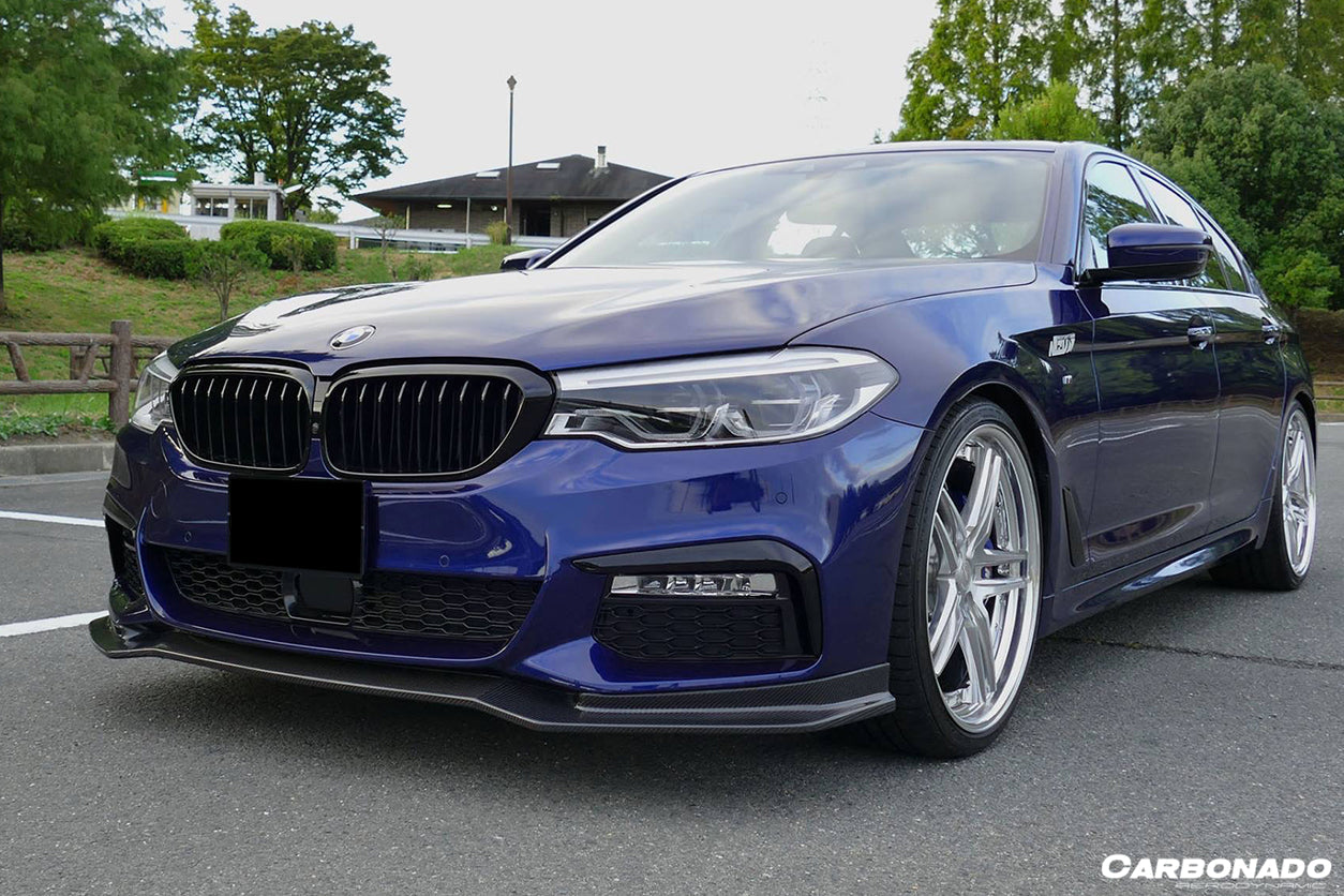 2017-2019 BMW 5 Series G30 G38 M-TECH ECC Style Carbon Fiber Front Lip