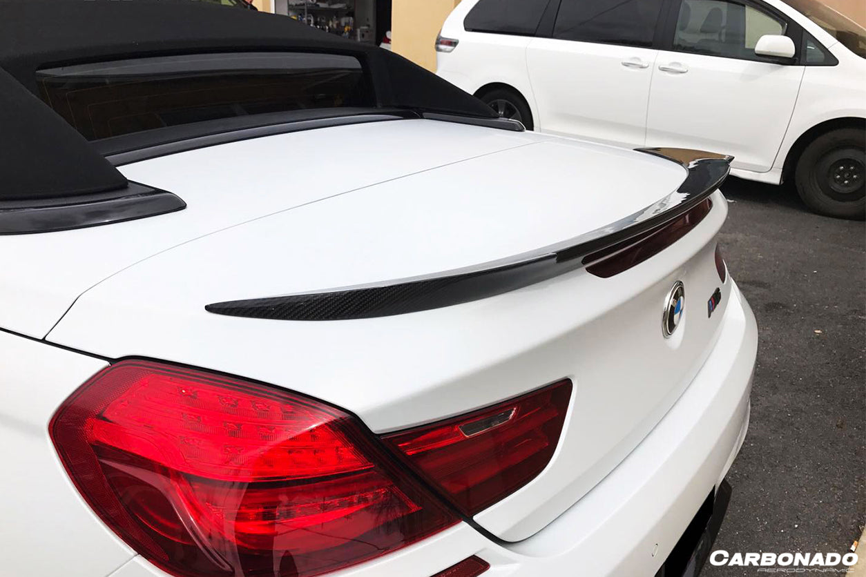 2011-2018 BMW 6 Series F12 M6 Convertiable VRS Style Carbon Fiber Trunk Spoiler