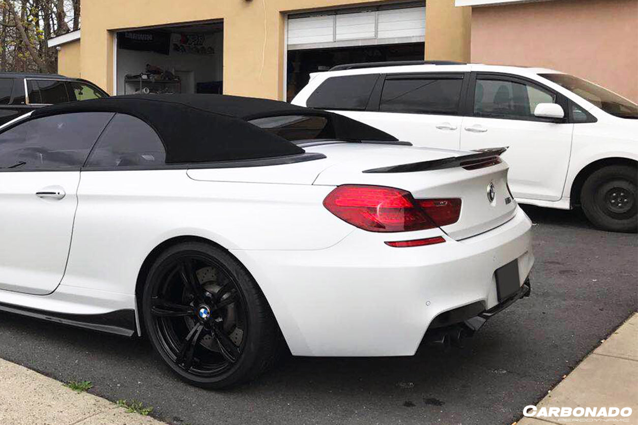 2011-2018 BMW 6 Series F12 M6 Convertiable VRS Style Carbon Fiber Trunk Spoiler