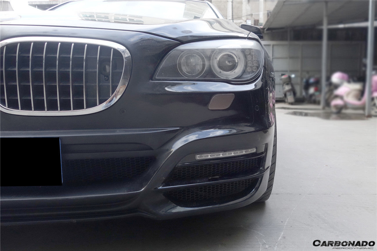 2009-2015 BMW 7 Series F01 F02 WD Style Front Bumper w/ led - Carbonado Aero