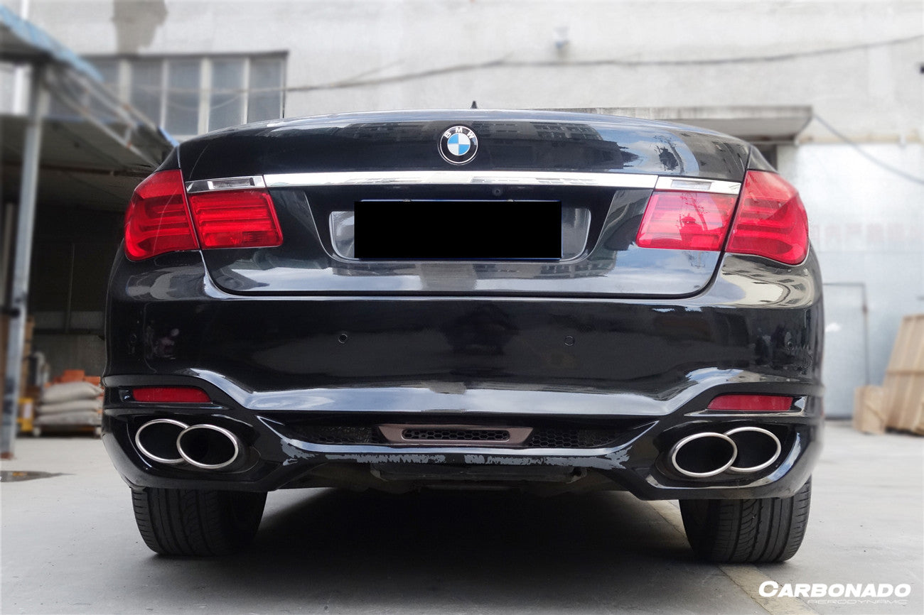 2009-2015 BMW 7 Series F01 F02 WD Style Rear Bumper W/Tips - Carbonado Aero