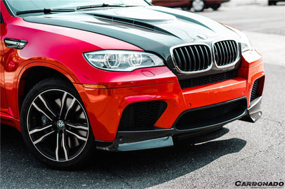 2009-2014 BMW E70 E71 X5M X6M AK Style Carbon Fiber Front Lip - Carbonado Aero