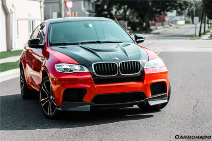 2009-2014 BMW E70 E71 X5M X6M AK Style Carbon Fiber Front Lip - Carbonado Aero