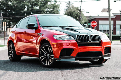 2009-2014 BMW E70 E71 X5M X6M AK Style Carbon Fiber Front Lip - Carbonado Aero