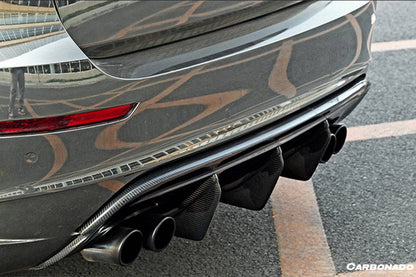 2009-2014 BMW E71 X6M AK Style Carbon Fiber Rear Diffuser - Carbonado Aero