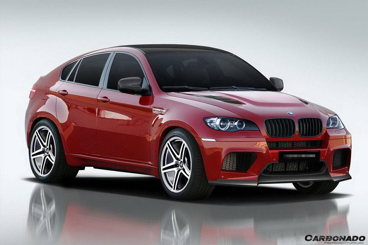 2009-2014 BMW E70 E71 X5M X6M VS Style Carbon Fiber Front Lip - Carbonado