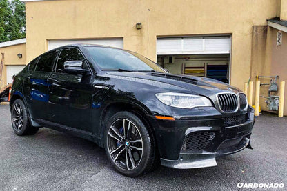 2009-2014 BMW E70 E71 X5M X6M AK Style Carbon Fiber Front Lip - Carbonado Aero