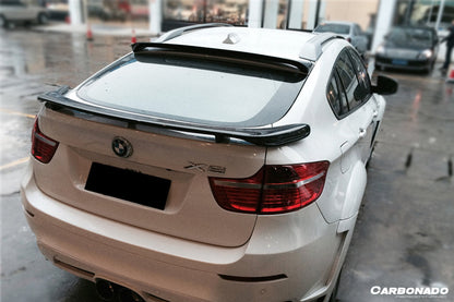2009-2014 BMW E71 X6  X6M HM Style Carbon Fiber Trunk Spoiler