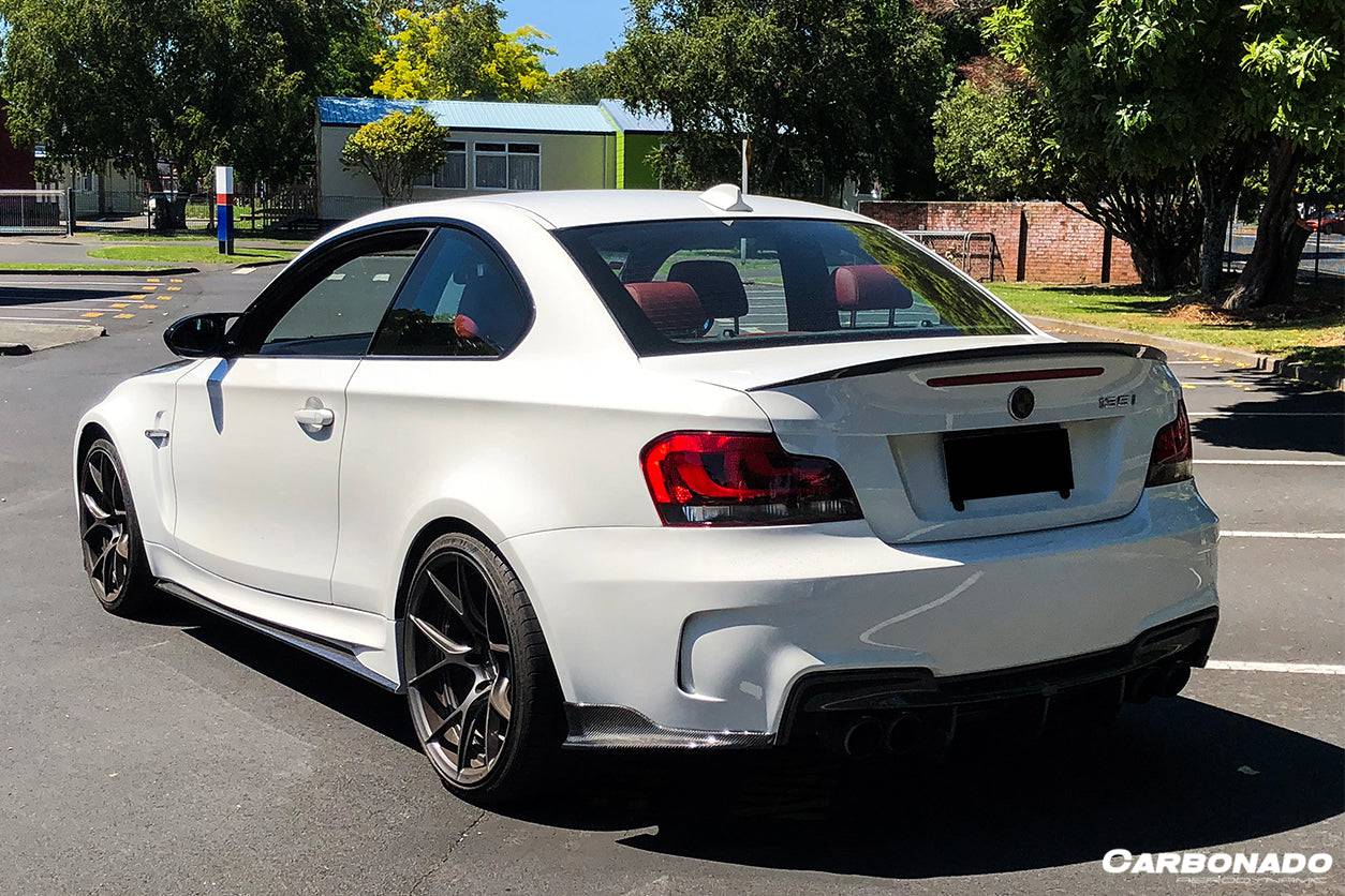 2008-2013 BMW E82 E88 1M 1 Series RZ Style Carbon Fiber Trunk Spoiler - Carbonado Aero