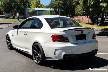 2008-2013 BMW E82 E88 1M 1 Series RZ Style Carbon Fiber Trunk Spoiler - Carbonado Aero
