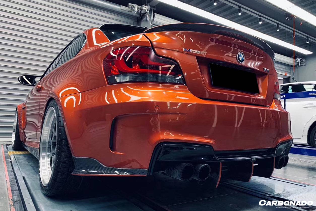 2008-2013 BMW E82 E88 1M 1 Series RZ Style Carbon Fiber Trunk Spoiler - Carbonado Aero