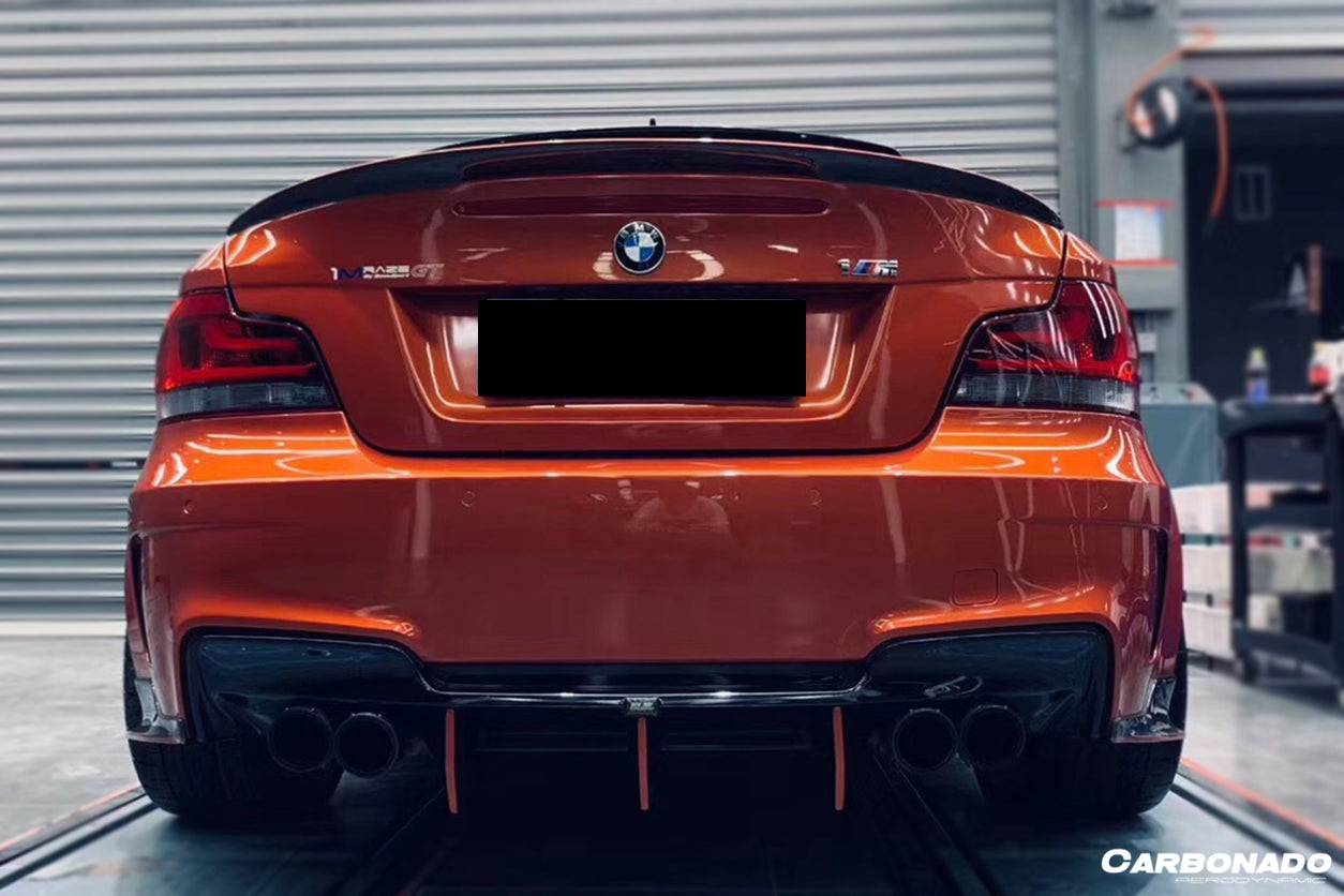 2008-2013 BMW E82 E88 1M 1 Series RZ Style Carbon Fiber Trunk Spoiler - Carbonado Aero
