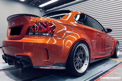 2008-2013 BMW E82 E88 1M RZ Style Carbon Fiber Rear Lip & Rea Diffuser Undertray - Carbonado