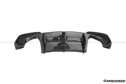 2008-2013 BMW E82 E88 1M RZ Style Carbon FIber Rear Lip - Carbonado Aero