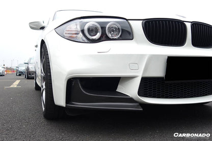 2008-2013 BMW E82 E88 1M RZ Style Carbon Fiber Front Lip Spiliter - Carbonado Aero