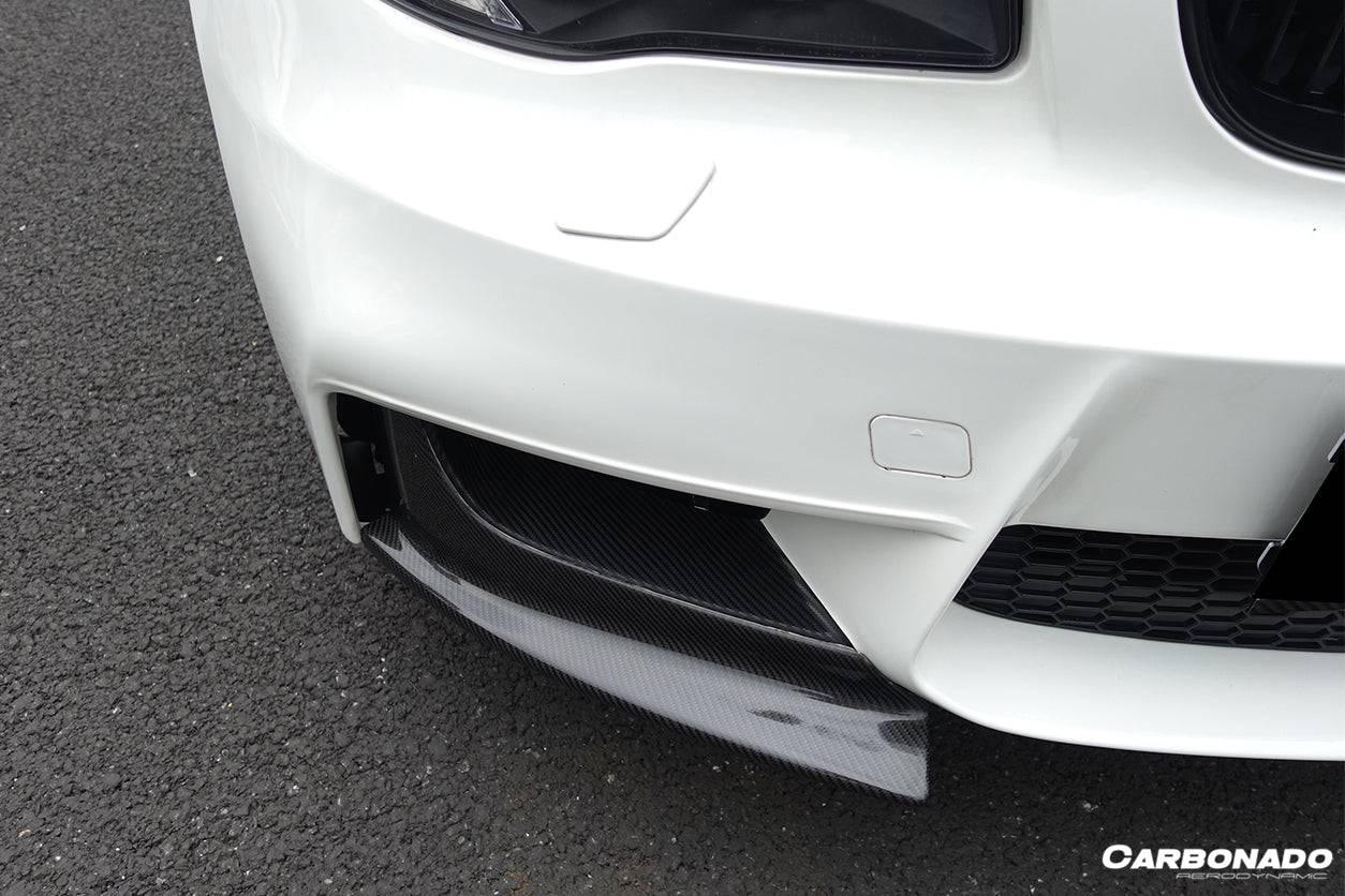 2008-2013 BMW E82 E88 1M RZ Style Carbon Fiber Front Lip Spiliter - Carbonado Aero