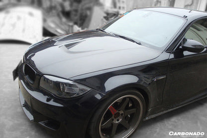 2008-2013 BMW E82 E88 1M 1 Series AP Style Carbon Fiber Hood - Carbonado Aero
