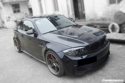 2008-2013 BMW E82 E88 1M 1 Series AP Style Carbon Fiber Hood - Carbonado Aero