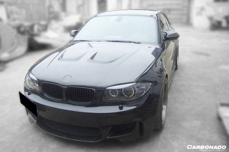 2008-2013 BMW E82 E88 1M 1 Series AP Style Carbon Fiber Hood - Carbonado Aero