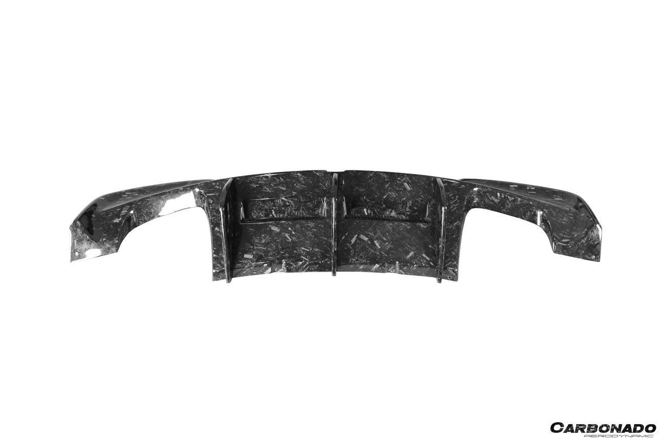 2008-2013 BMW E82 E88 1M RZ Style Carbon Fiber Rear Lip  Rear Diffuser Undertray