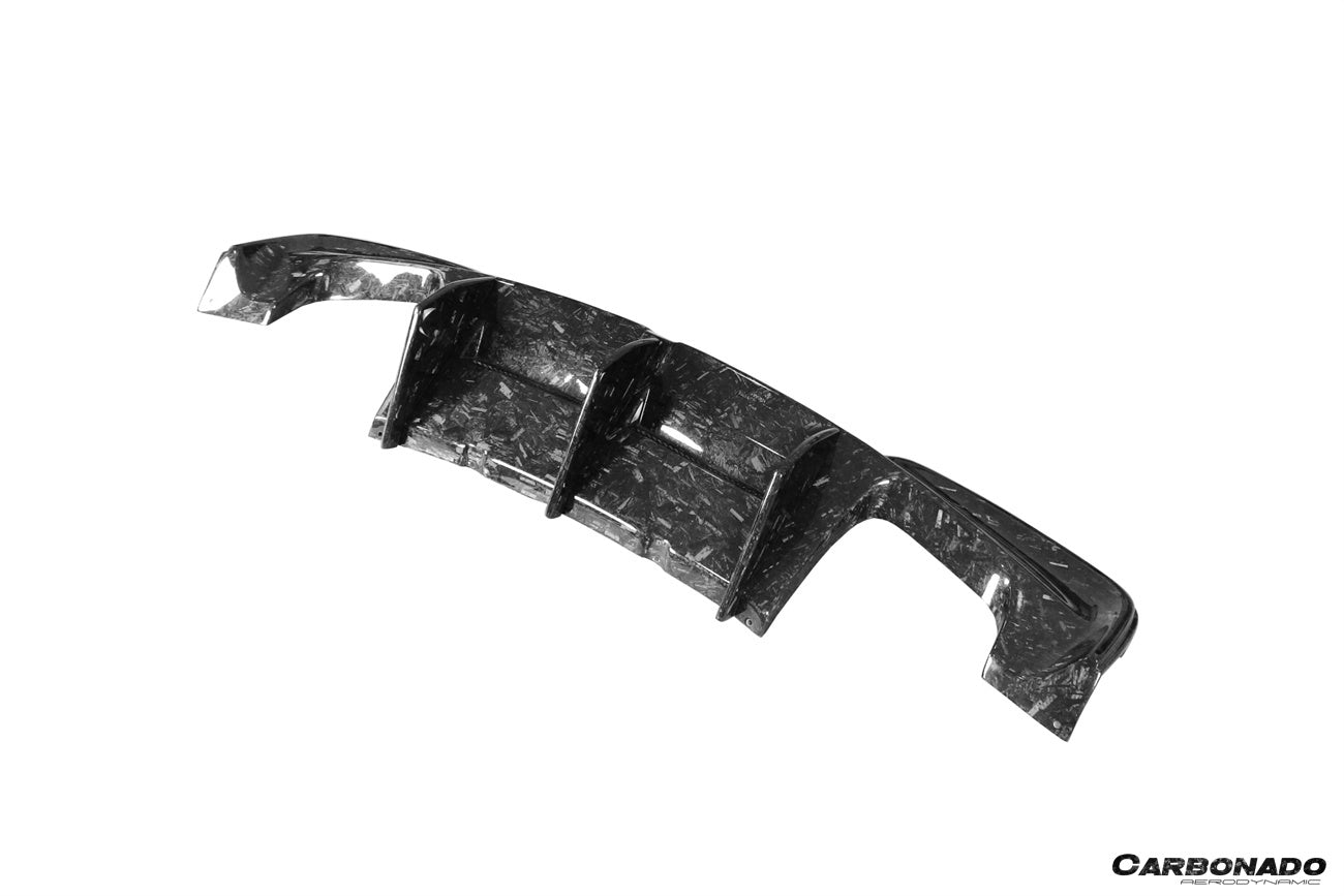 2008-2013 BMW E82 E88 1M RZ Style Carbon Fiber Rear Lip  Rear Diffuser Undertray