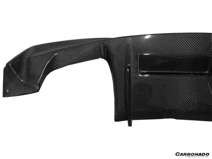 2008-2013 BMW E82 E88 1M RZ Style Carbon Fiber Rear Lip  Rear Diffuser Undertray