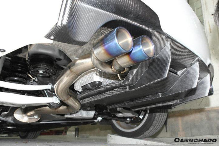 2008-2013 BMW E82 E88 1M RZ Style Carbon Fiber Rear Lip  Rear Diffuser Undertray