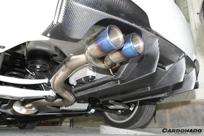 2008-2013 BMW E82 E88 1M RZ Style Carbon Fiber Rear Lip  Rear Diffuser Undertray