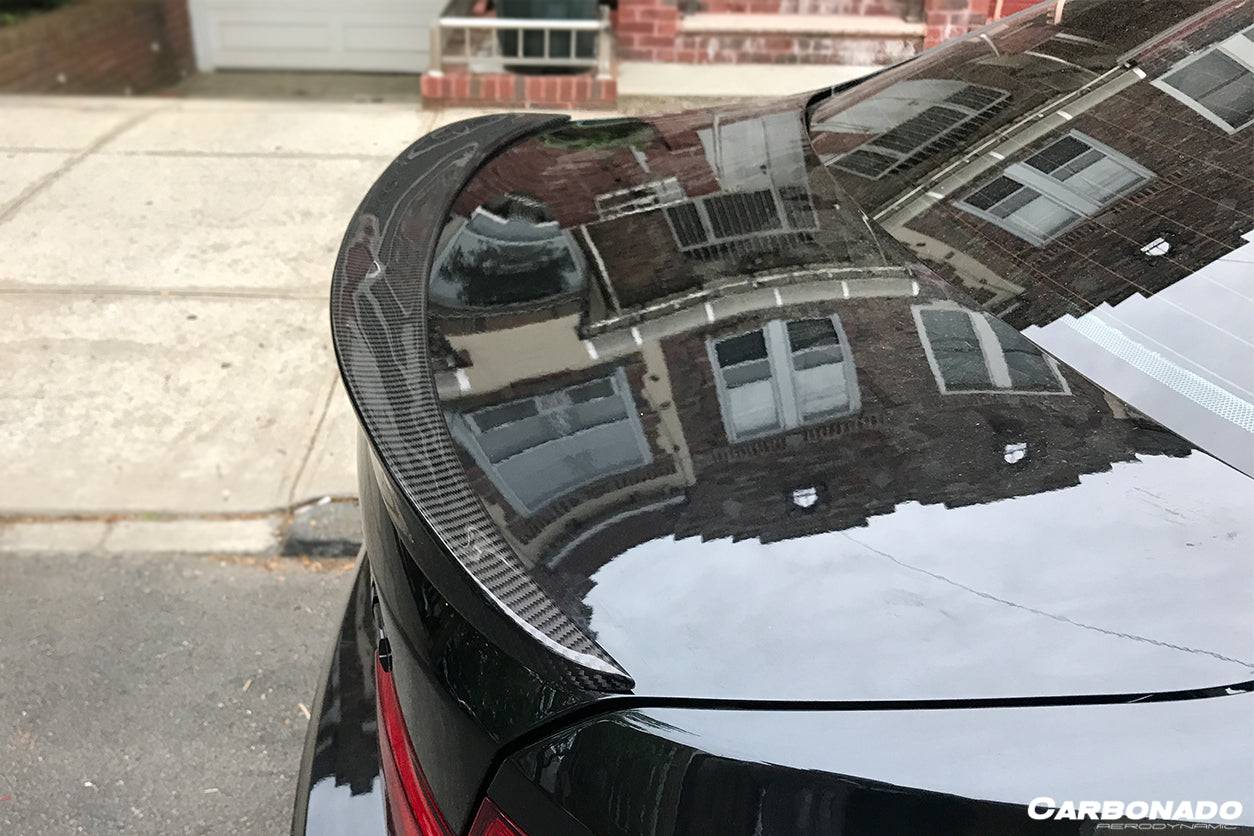 2014-2020 BMW F82 M4 Coupe D3 Style Carbon Fiber Trunk Spoiler - Carbonado