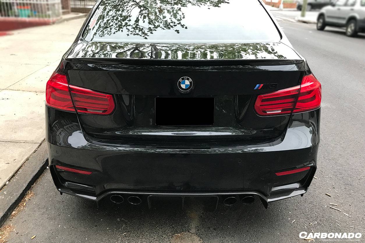 2014-2020 BMW F82 M4 Coupe D3 Style Carbon Fiber Trunk Spoiler - Carbonado Aero