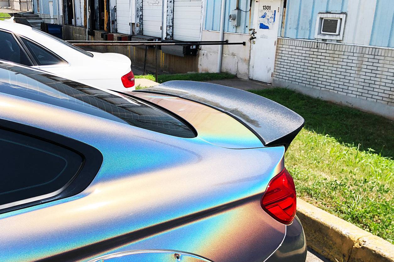 2014-2020 BMW F82 M4 Coupe DE Style Carbon Fiber Trunk Spoiler - Carbonado