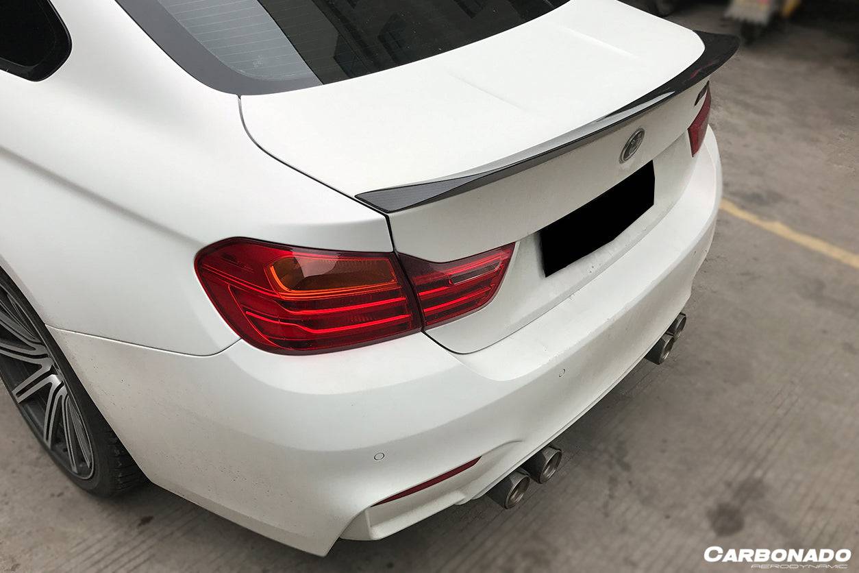 2014-2020 BMW F82 M4 Coupe D3 Style Carbon Fiber Trunk Spoiler - Carbonado Aero