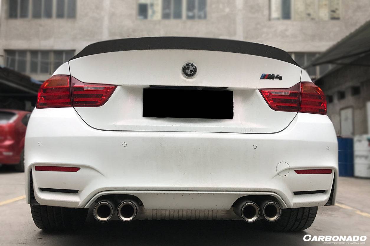 2014-2020 BMW F82 M4 Coupe D3 Style Carbon Fiber Trunk Spoiler - Carbonado Aero