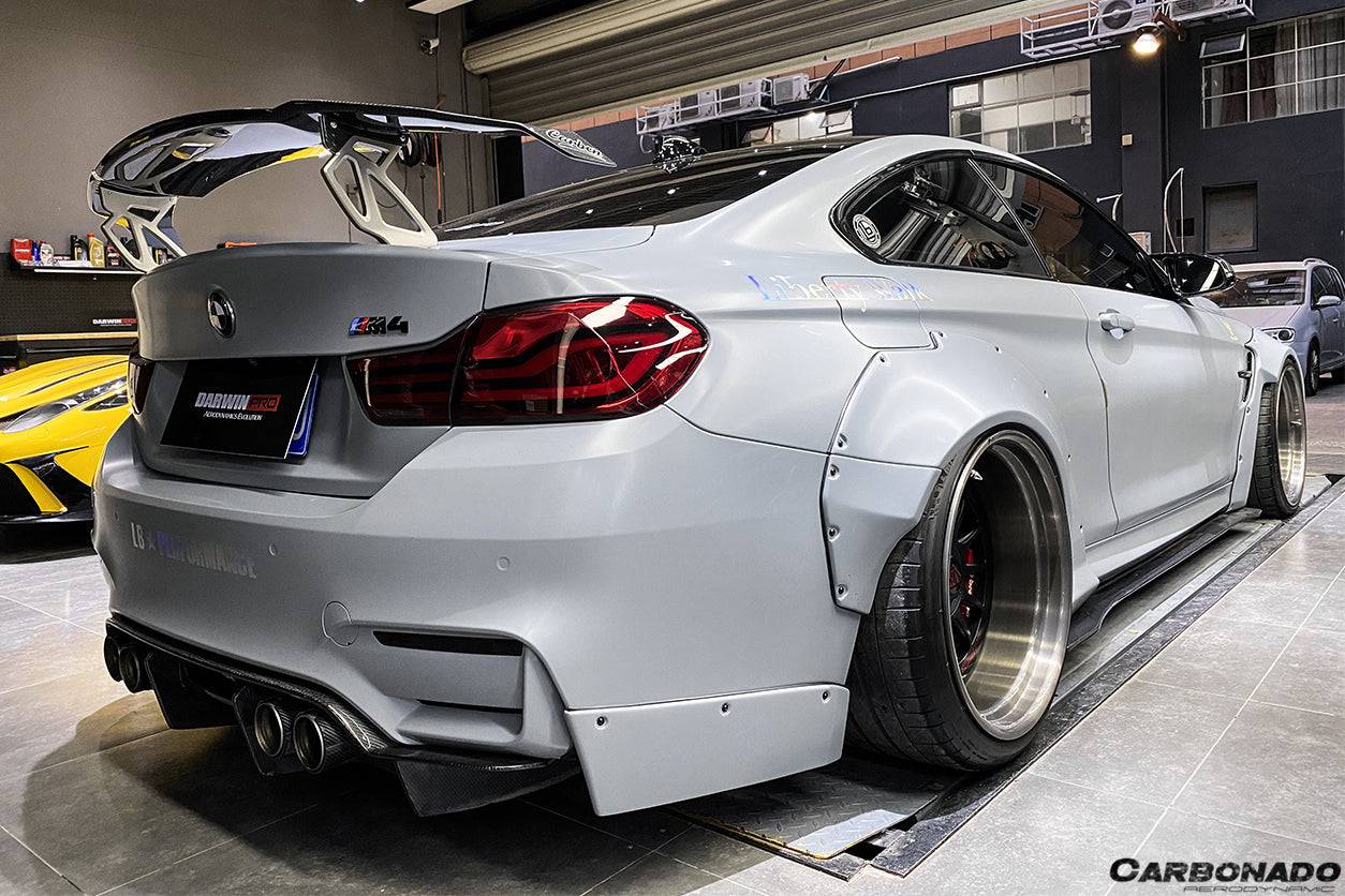 2014-2020 BMW F82/F83 M4 DE Style Carbon Fiber Rear Diffuser - Carbonado Aero
