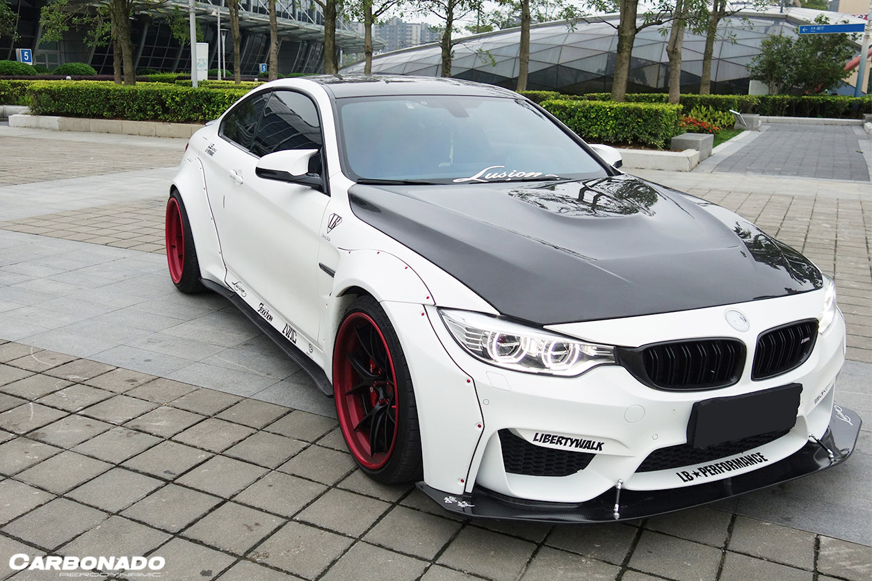 2014-2020 BMW F82/F83 M4 DE Style Carbon Fiber Side Skirts - Carbonado Aero