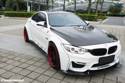 2014-2020 BMW F82/F83 M4 DE Style Carbon Fiber Side Skirts - Carbonado Aero