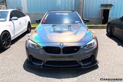 2014-2020 BMW F82/F83 M4 DE Style Carbon Fiber Front Lip - Carbonado Aero