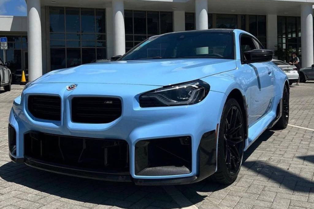 2021-2024 BMW M2 G87 OD-AP Style Dry Carbon Fiber Down Grille