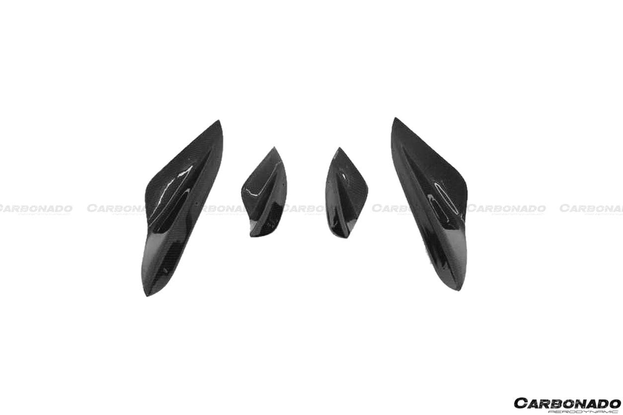 2008-2012 BMW M3 E90/E92/E93 KA Style Carbon Fiber Canards - Carbonado Aero